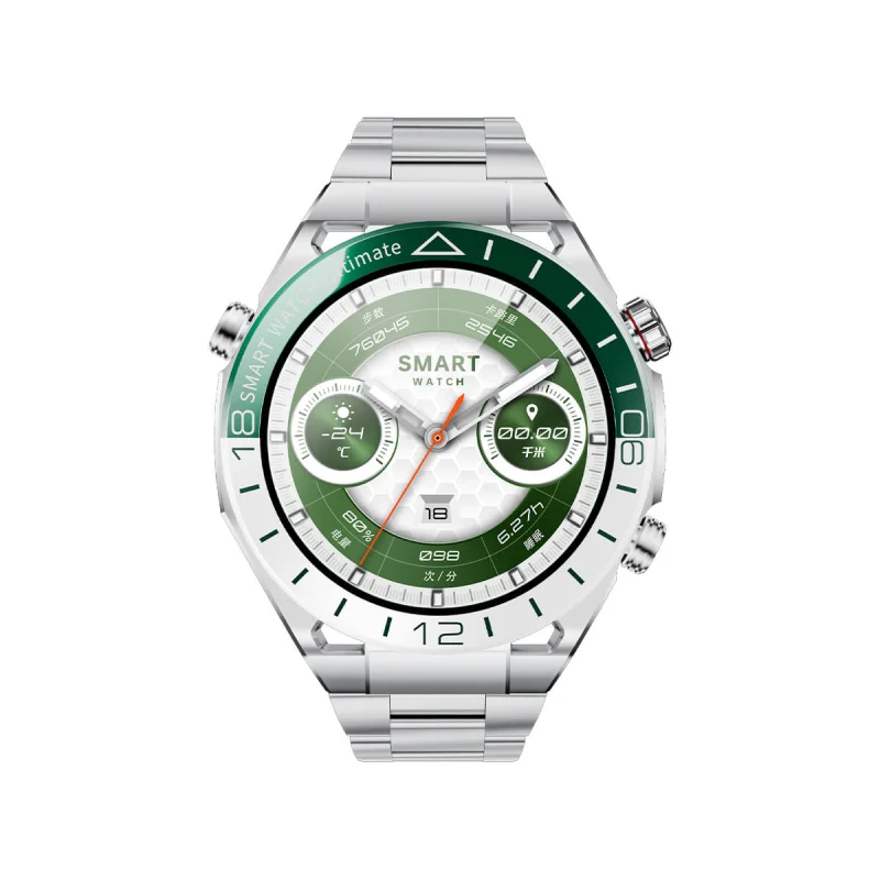 Fashion Design Black Smart Watch (3-Strap Set)